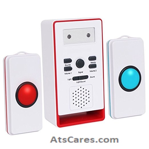 2 button help call pager alert system